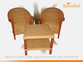 wicker wood furniture - albania chair