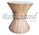 rattan poles - haystack table