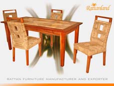 banana leaf dining set - malta chair
