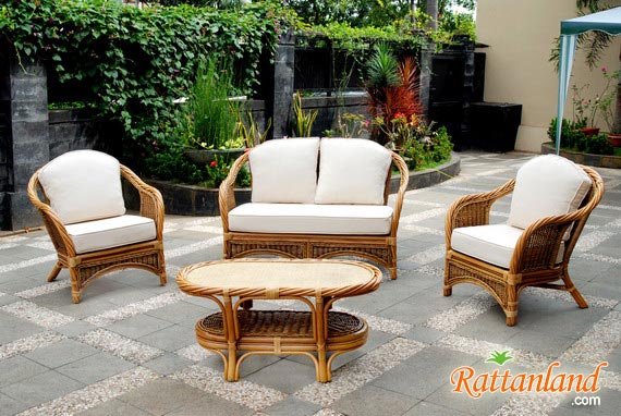 Bahamas Wicker Living Set